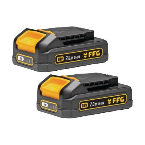 ΚΡΟΥΣΤΙΚΟ ΔΡΑΠΑΝΟΚΑΤΣΑΒΙΔΟ ΜΠΑΤΑΡΙΑΣ HD 60 18V PRO 2x2,0Ah F.F.GROUP (D00519)