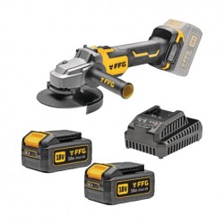 ΓΩΝΙΑΚΟΣ ΤΡΟΧΟΣ ΜΠΑΤΑΡΙΑΣ AG 125 18V PRO 2x5,0Ah F.F.GROUP (D00521)