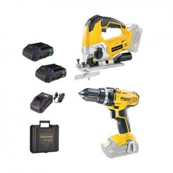 ΣΕΤ ΔΡΑΠΑΝΟΚΑΤΣΑΒΙΔΟ & ΣΕΓΑ ΜΠΑΤΑΡΙΑΣ CDD/35 20V PLUS & CJS 20V/80 PLUS F.F.GROUP (D00525)