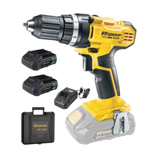 ΔΡΑΠΑΝΟΚΑΤΣΑΒΙΔΟ ΜΠΑΤΑΡΙΑΣ 20V 2x2.0Ah FFGROUP CDD/35-20V PLUS (41624)