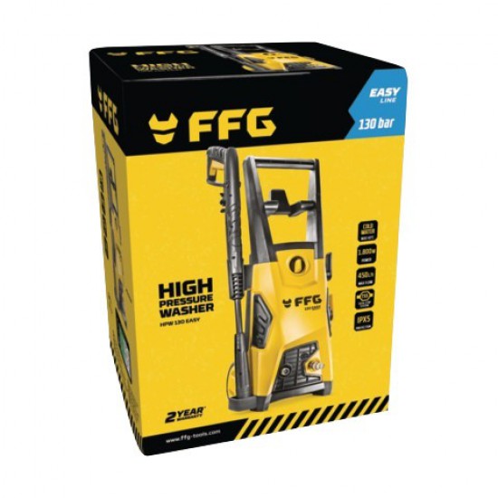 ΠΛΥΣΤΙΚΟ ΜΗΧΑΝΗΜΑ ΥΨΗΛΗΣ ΠΙΕΣΗΣ ΚΡΥΟΥ ΝΕΡΟΥ 1800W HPW 130 EASY F.F.GROUP (43414)