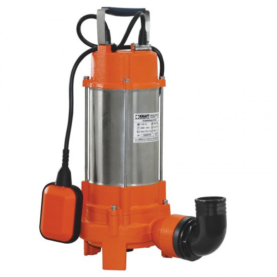 ΥΠΟΒΡΥΧΙΑ ΑΝΤΛΙΑ ΛΥΜΑΤΩΝ INOX ΜΕ ΚΟΠΤΗΡΑ 1100W KRAFT (63559)