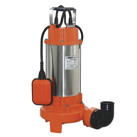 ΥΠΟΒΡΥΧΙΑ ΑΝΤΛΙΑ ΛΥΜΑΤΩΝ INOX ΜΕ ΚΟΠΤΗΡΑ 1300W KRAFT (63560)
