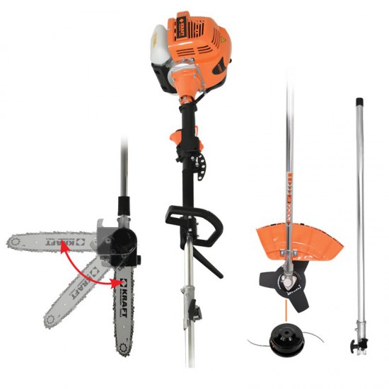 ΠΟΛΥΜΗΧΑΝΗΜΑ ΒΕΝΖΙΝΗΣ 52cc 3Hp ΔΙΑΙΡΟΥΜΕΝΟΥ ΤΥΠΟΥ 3 ΣΕ 1 KRAFT (691034)