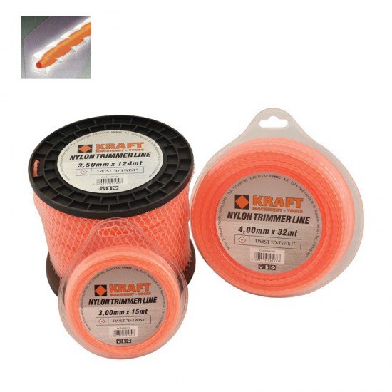 ΜΕΣΙΝΕΖΑ ΝΗΜΑ ΚΟΠΗΣ ΤΕΤΡΑΓΩΝΗ ΕΛΙΚΟΕΙΔΗΣ TWIST D-TWIST KRAFT (69343/69344/69345/69346/69349)