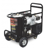 Πλυστικό Ζεστού νερού ηλεκτρικό επαγγελματικό με ρόδες NOVA DHC-15/10ET-3S4-90/120 ΑΡΓΟΣΤΡΟΦΟ 1450rpm & πίνακα προστασίας & σύστημα διακοπής TOTAL STOP 4Hp 150Bar 56118