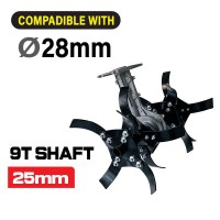 NAKAYAMA PB1000 Εξάρτημα Φρέζας για Θαμνοκοπτικό 25cm (Καταλληλο για PB6210,PB6310,PB7230) (015611)