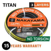 NAKAYAMA PRO GH6200 Λάστιχο Τitan 3 Επιστρώσεις 25m,1/2" (019305)