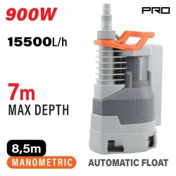 NAKAYAMA Pro NP1080 Αντλία Ακαθάρτων Ενσωματωμένο Φλοτέρ 900W (019930)