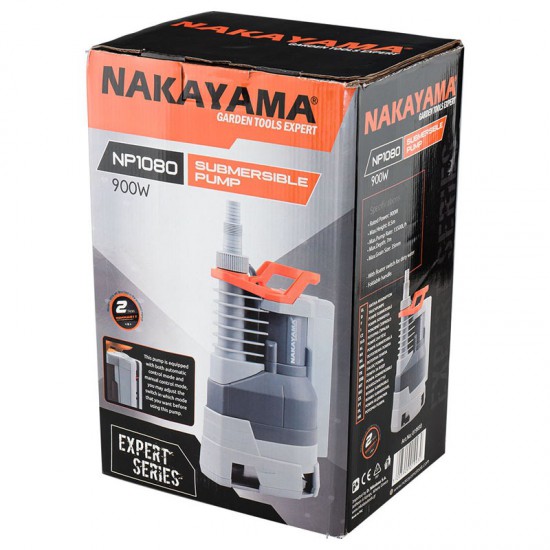 NAKAYAMA Pro NP1080 Αντλία Ακαθάρτων Ενσωματωμένο Φλοτέρ 900W (019930)