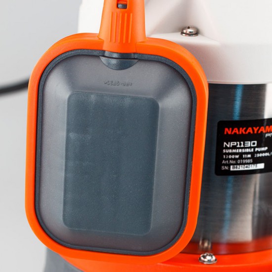 NAKAYAMA Pro NP1130 Αντλία Ακαθάρτων Inox,1300W (019985)