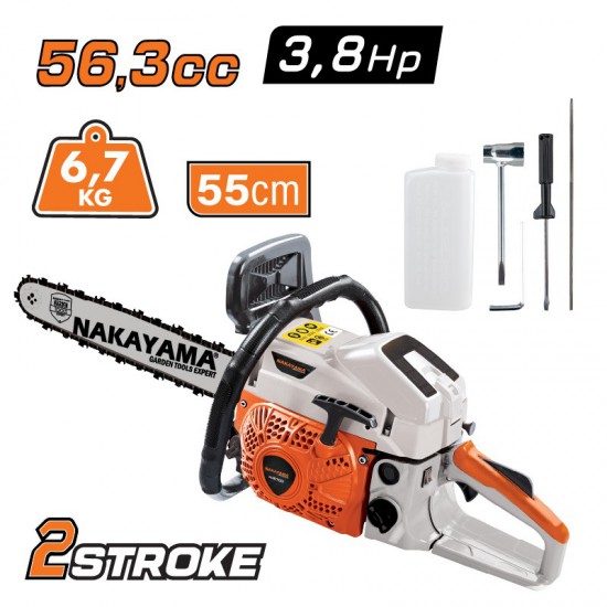 NAKAYAMA PC6700 Αλυσοπρίονο Βενζίνης 3.8Hp,56.3cc,55cm,0,325'',1,5mm,86 (029083)