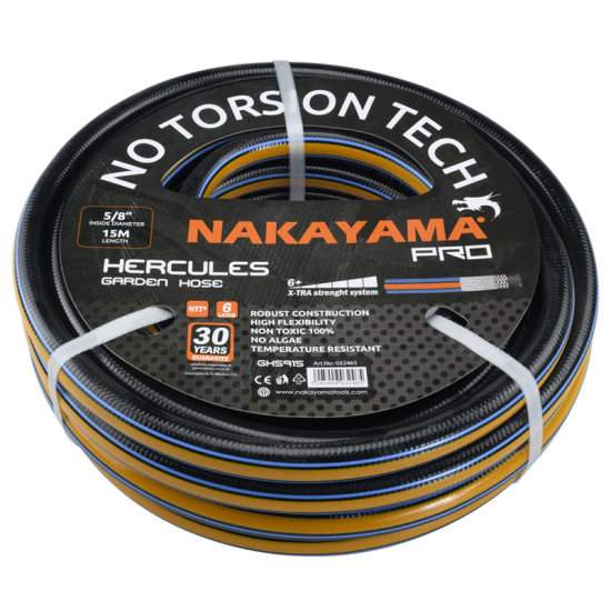 NAKAYAMA Pro GH5910 Λάστιχο Hercules 6 Επιστρώσεις 50m 1/2" (032458)