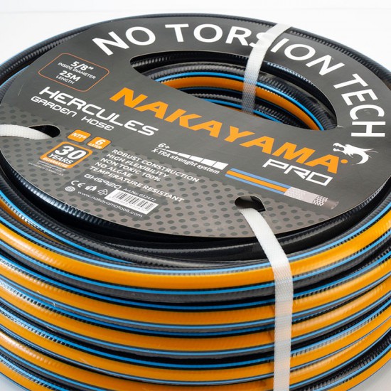 NAKAYAMA Pro GH5910 Λάστιχο Hercules 6 Επιστρώσεις 50m 1/2" (032458)