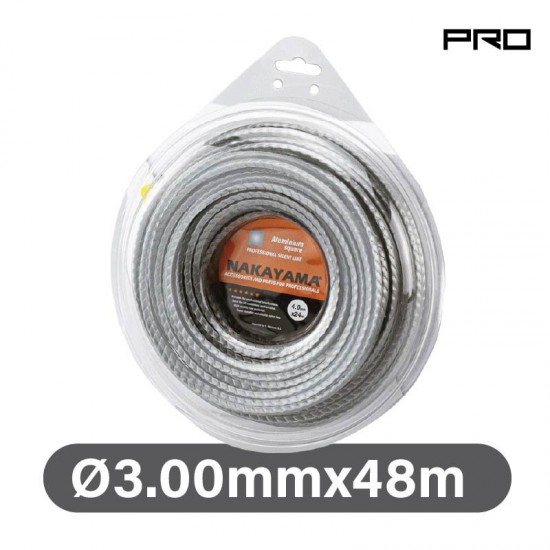 NAKAYAMA Pro NC1013 Μεσινέζα Aluminium Square 3.00mm X 48m (033714)