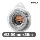 NAKAYAMA Pro NC1014 Μεσινέζα Aluminium Square 3.50mm X 35m (033721)