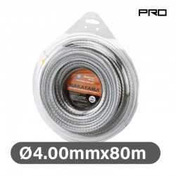 NAKAYAMA Pro NC1018 Μεσινέζα Aluminium Square 4.00mm x 80m (033769)