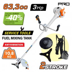 NAKAYAMA Pro PB7700 Θαμνοκοπτικό Βενζίνης 3Hp, 63,3cc Με Αντιδόνηση (033806)