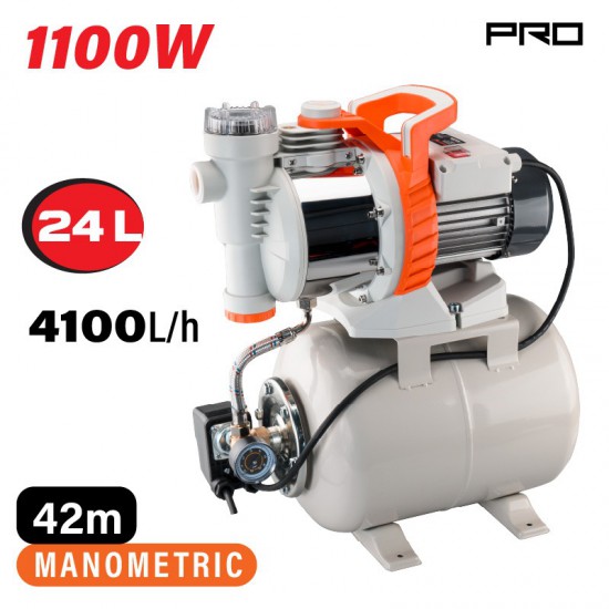 NAKAYAMA Pro NP2115 Πιεστικό Συγκρότημα Με Δοχείο 24Lt (034681)