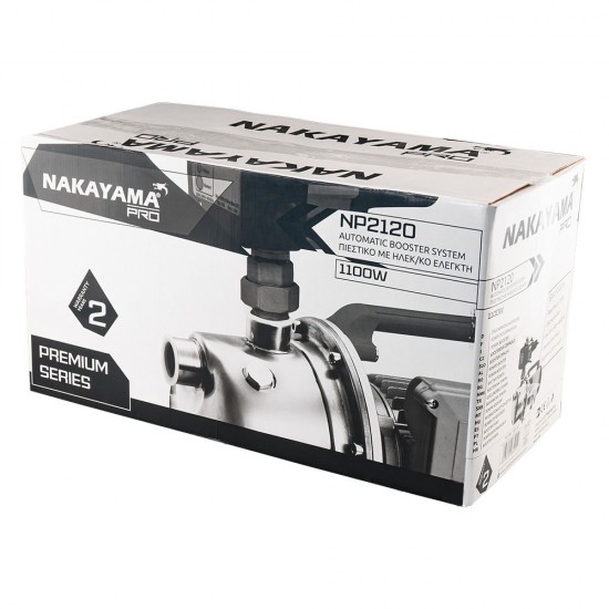 NAKAYAMA Pro NP2120 Πιεστικό Συγκρότημα με Ηλεκτρονικό Ελεγκτή,1100W (035152)