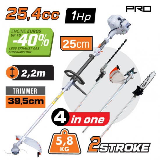 NAKAYAMA Pro PS5105 Πολυμηχάνημα Βενζίνης 1Hp,4 σε 1,25.4cc (036500)