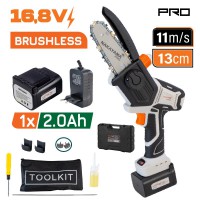 NAKAYAMA Pro EC1500 Κλαδευτικό Αλυσοπρίονο Μπαταρίας 16.8V,Brushless, Li-Ion, Λάμα 13cm, 880gr (053101)
