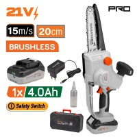 NAKAYAMA Pro EC1600 Κλαδευτικό Αλυσοπρίονο Μπαταρίας 21V, Brushless, Li-Ion, Λάμα 20cm, 1500gr (061694)