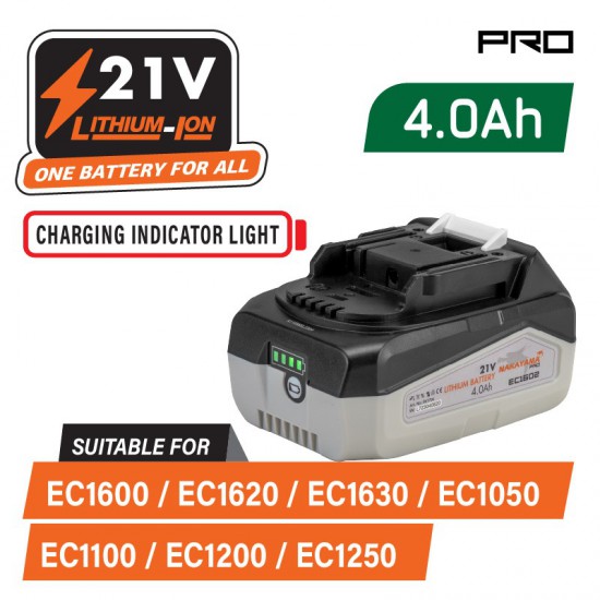 NAKAYAMA Pro EC1602 Μπαταρία 21V, 4.0Ah για EC1600, EC1620, EC1630 (061700)