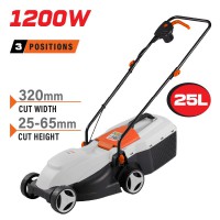 NAKAYAMA EM3220 Χλοοκοπτική Ηλεκτρική 1200W,Κοπή 32cm,Κάδος 25L, Ύψος Κοπής: 3 Θέσεων (25-65mm) (066361)