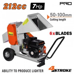 NAKAYAMA Pro GS8700 Κλαδοτεμαχιστής Παραγωγής Προσανάματος Μήκους 5-10cm,7Hp,Μέγιστη Διάμετρος Φ60mm (069478)