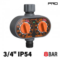 NAKAYAMA Pro GH9139 Προγραμματιστής Ποτίσματος Μπαταρίας, με Δύο Διακόπτες Προγραμματισμού (073826)