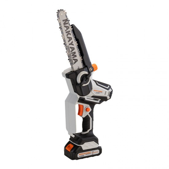 NAKAYAMA EC1200 Κλαδ Αλυσοπρίονο Μπατ 20V, Brushless,Λάμα 20cm, 1,3kg, 1/4"1.1mm,46Links,10m/s, 2x2A (075004)