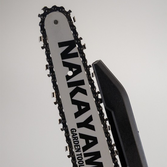 NAKAYAMA EC1200 Κλαδ Αλυσοπρίονο Μπατ 20V, Brushless,Λάμα 20cm, 1,3kg, 1/4"1.1mm,46Links,10m/s, 2x2A (075004)