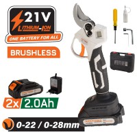 NAKAYAMA EC1250 Ψαλίδι Κλάδου Μπαταρίας 21V,Brushless,0-22/28mm, 1kg 2x2Ah Li-Ion, Βαλίτσα (075035)