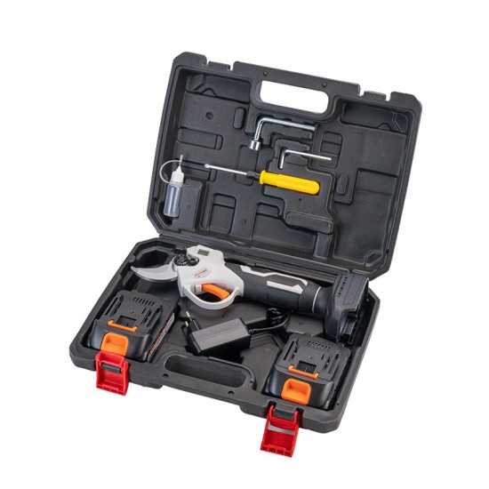 NAKAYAMA EC1250 Ψαλίδι Κλάδου Μπαταρίας 21V,Brushless,0-22/28mm, 1kg 2x2Ah Li-Ion, Βαλίτσα (075035)