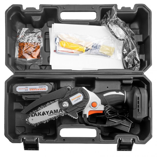 NAKAYAMA EC1040 Κλαδ Αλυσοπρίονο Μπαταρίας 20V,Brushless, Λάμα 10cm, 825gr,1/4"1.1mm 28οδ.11m,1x2ah (082453)