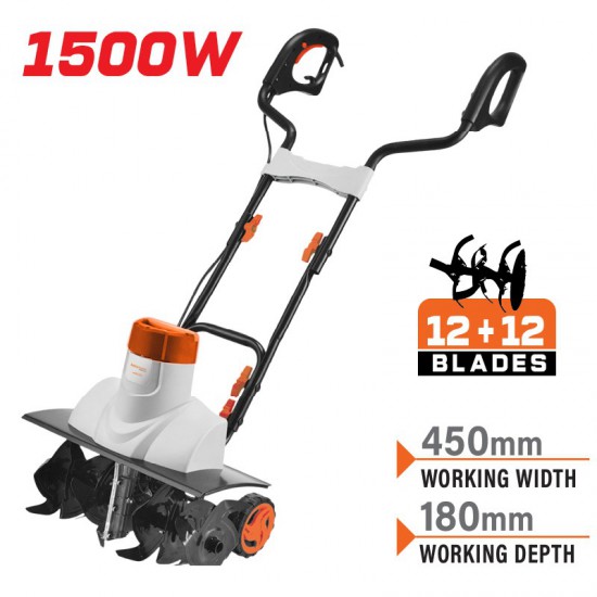 NAKAYAMA MB2120 Σκαπτικό Ηλεκτρικό 1500W,45cm, 12+12 Μαχαίρια (084594)