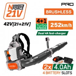 NAKAYAMA Pro EC1723X44 Φυσητήρας Πλάτης Βrushless Μπαταρίας 42V,Li-Ion,2x4.0Ah,252km/h (085379)
