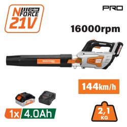 NAKAYAMA Pro EC1641X4 Φυσητήρας Μπαταρίας 20V, Li-Ion,1x4Ah,16000rpm,144Km/h (086383)