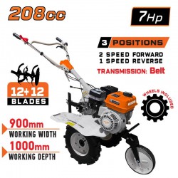 NAKAYAMA MB5800 Σκαπτικό Βενζίνης 208cc.7Hp,2 ταχυτήτων,75-90cm,12+12 Μαχαίρια (078548)