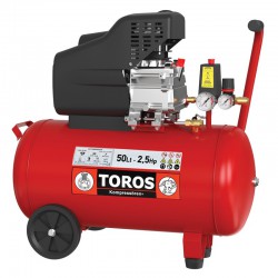 ΑΕΡΟΣΥΜΠΙΕΣΤΗΣ 50LT 2,5HP ΜΟΝΟΜΠΛΟΚ TOROS (40106)