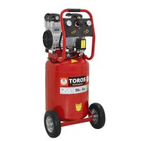 ΑΕΡΟΣΥΜΠΙΕΣΤΗΣ ΧΑΜΗΛΟΥ ΘΟΡΥΒΟΥ OILFREE 50LT 2HP TOROS (40127)