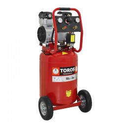 ΑΕΡΟΣΥΜΠΙΕΣΤΗΣ ΧΑΜΗΛΟΥ ΘΟΡΥΒΟΥ OILFREE 50LT 2HP TOROS (40127)