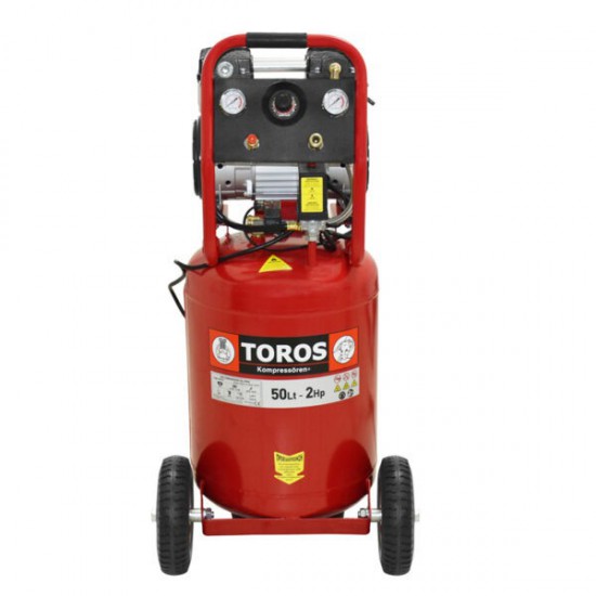 ΑΕΡΟΣΥΜΠΙΕΣΤΗΣ ΧΑΜΗΛΟΥ ΘΟΡΥΒΟΥ OILFREE 50LT 2HP TOROS (40127)