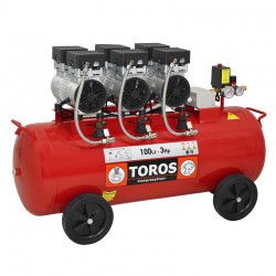 ΑΕΡΟΣΥΜΠΙΕΣΤΗΣ ΧΑΜΗΛΟΥ ΘΟΡΥΒΟΥ OILFREE 100LT 3HP TOROS (40128)