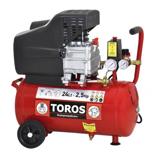 ΑΕΡΟΣΥΜΠΙΕΣΤΗΣ 24LT/2,5HP 230V TOROS (40137)