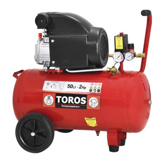 ΑΕΡΟΣΥΜΠΙΕΣΤΗΣ ΜΟΝΟΜΠΛΟΚ 50L/2HP 230V TOROS (40140)