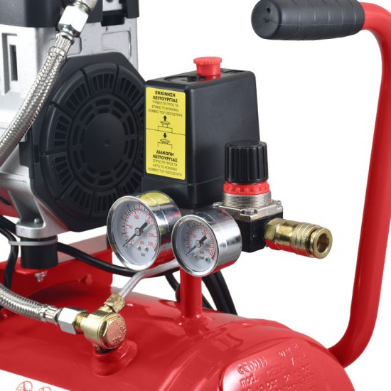 ΑΕΡΟΣΥΜΠΙΕΣΤΗΣ OILFREE ΧΑΜΗΛΟΥ ΘΟΡΥΒΟΥ 24LT 1HP TOROS (40151)