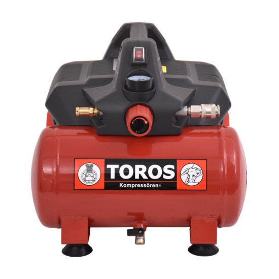 ΑΕΡΟΣΥΜΠΙΕΣΤΗΣ OIL-FREE SILENT 6Lt 1HP TOROS (602046)