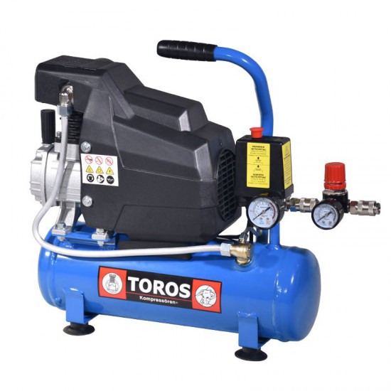 ΑΕΡΟΣΥΜΠΙΕΣΤΗΣ ΜΟΝΟΜΠΛΟΚ 6LT 1,5HP 230V TOROS (602080)